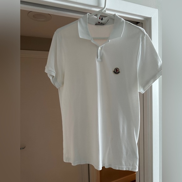 White Moncler Polo